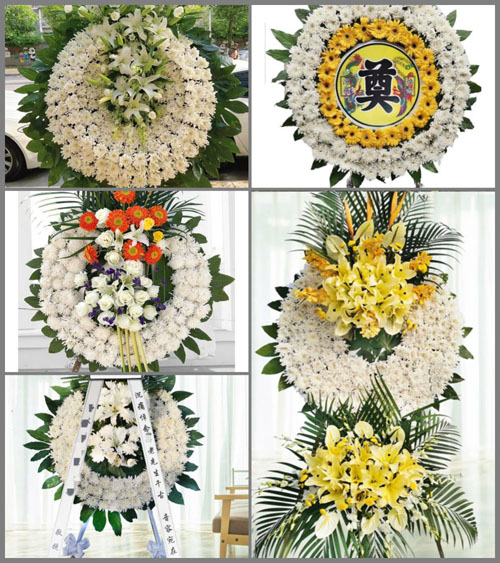 山东青岛即墨市龙山街道前东葛村花圈速递